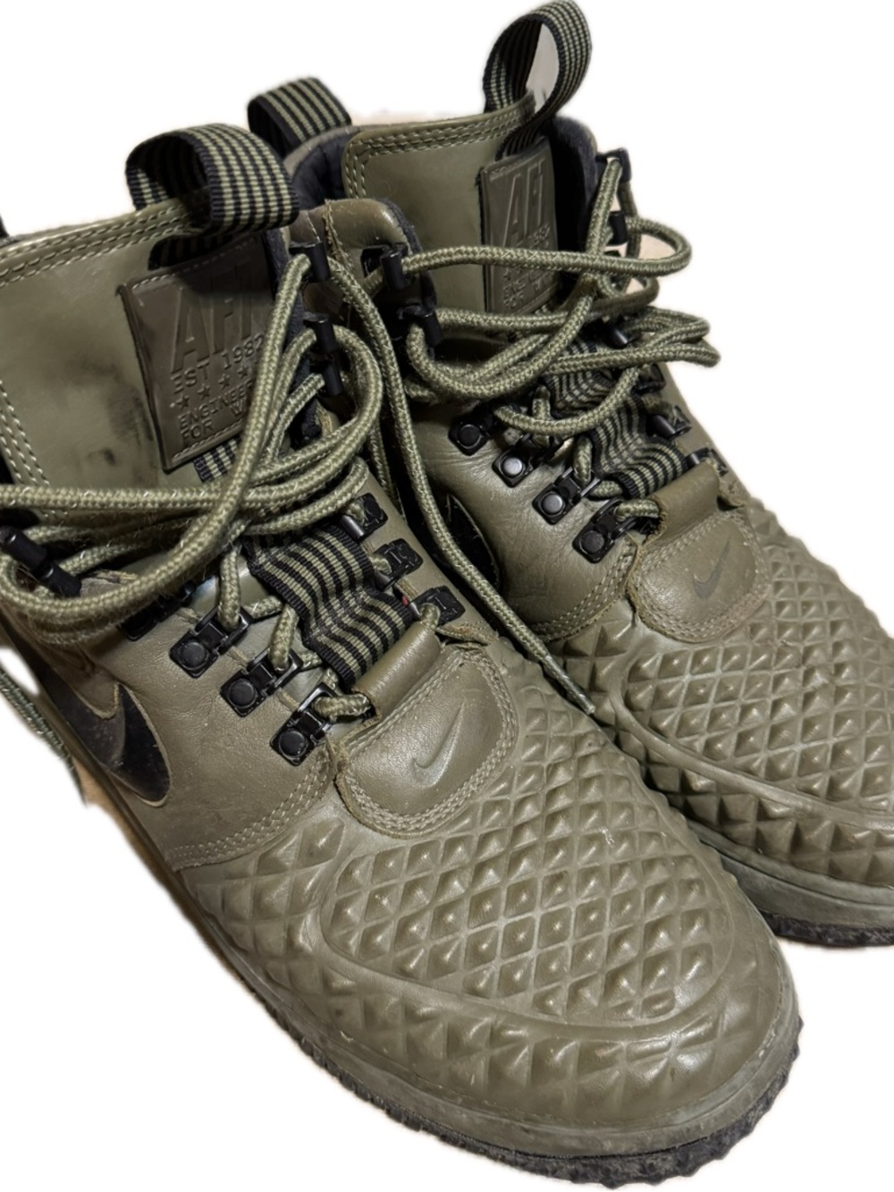 Nike lunar force 1 duckboot medium olive mens sz 9
